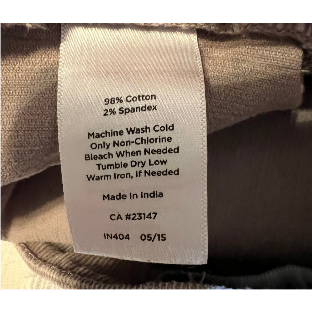 Talbots Straight Flawless Five Pocket Corduroy Pants Size 10 - Picture 6 of 8